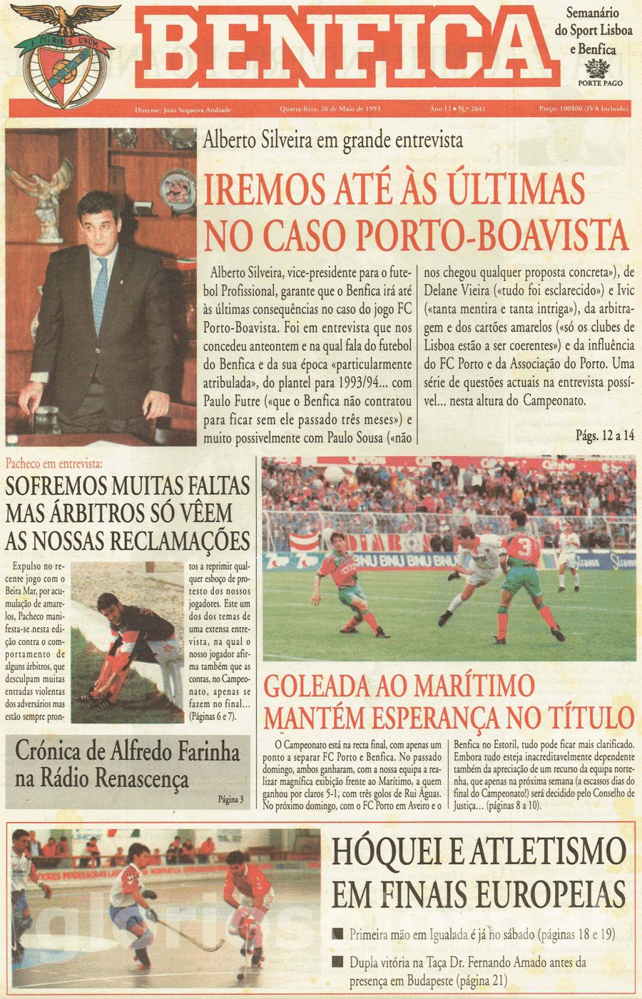 jornal o benfica 2641 1993-05-26